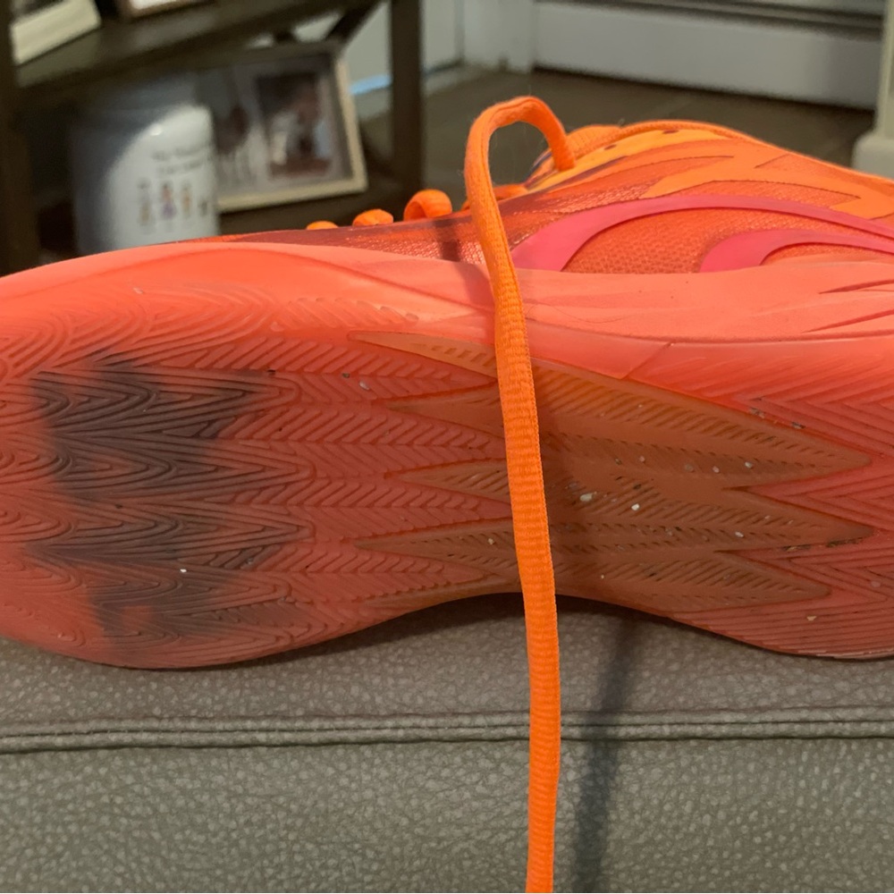 Vibrant Orange Athletic Shoes